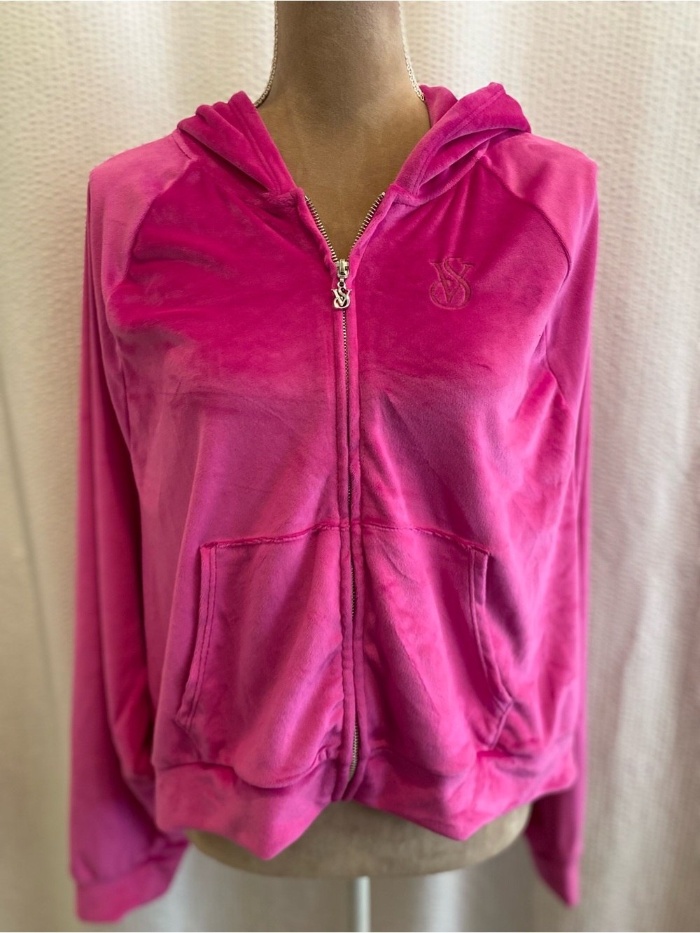 PINK Velour Zip Hoodie Jacket*